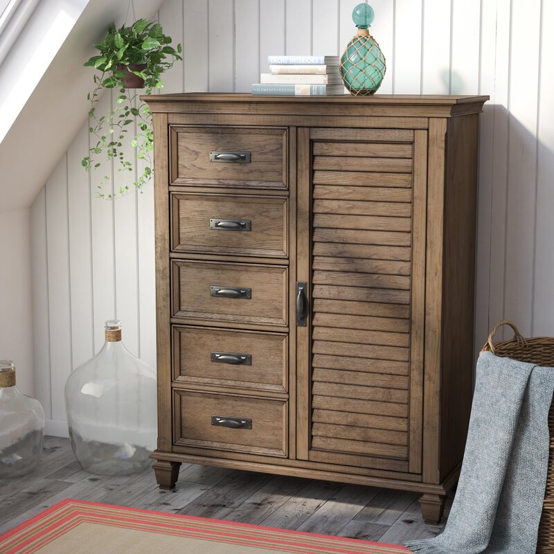 Beachcrest Home Dorrington 5 Drawer Gentlemans Chest And Reviews Wayfair 8370